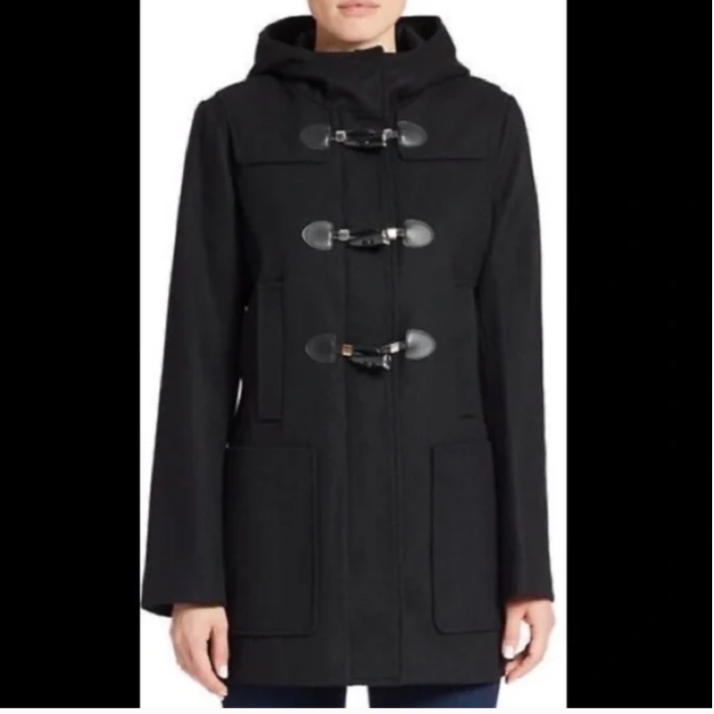KORS Micheal wool hooded 3/4 coat size 4